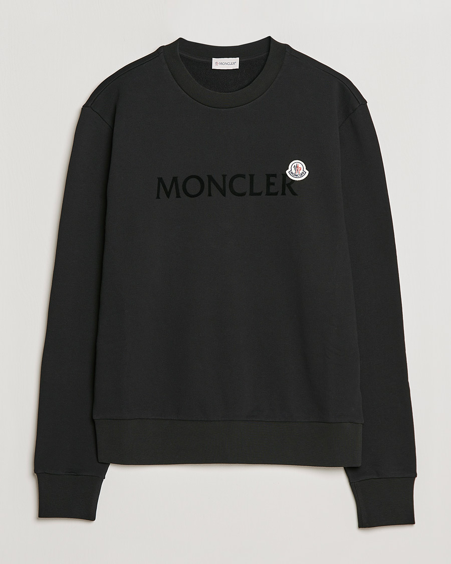 Herre | Gensere | Moncler | Logo Patch Sweatshirt Black