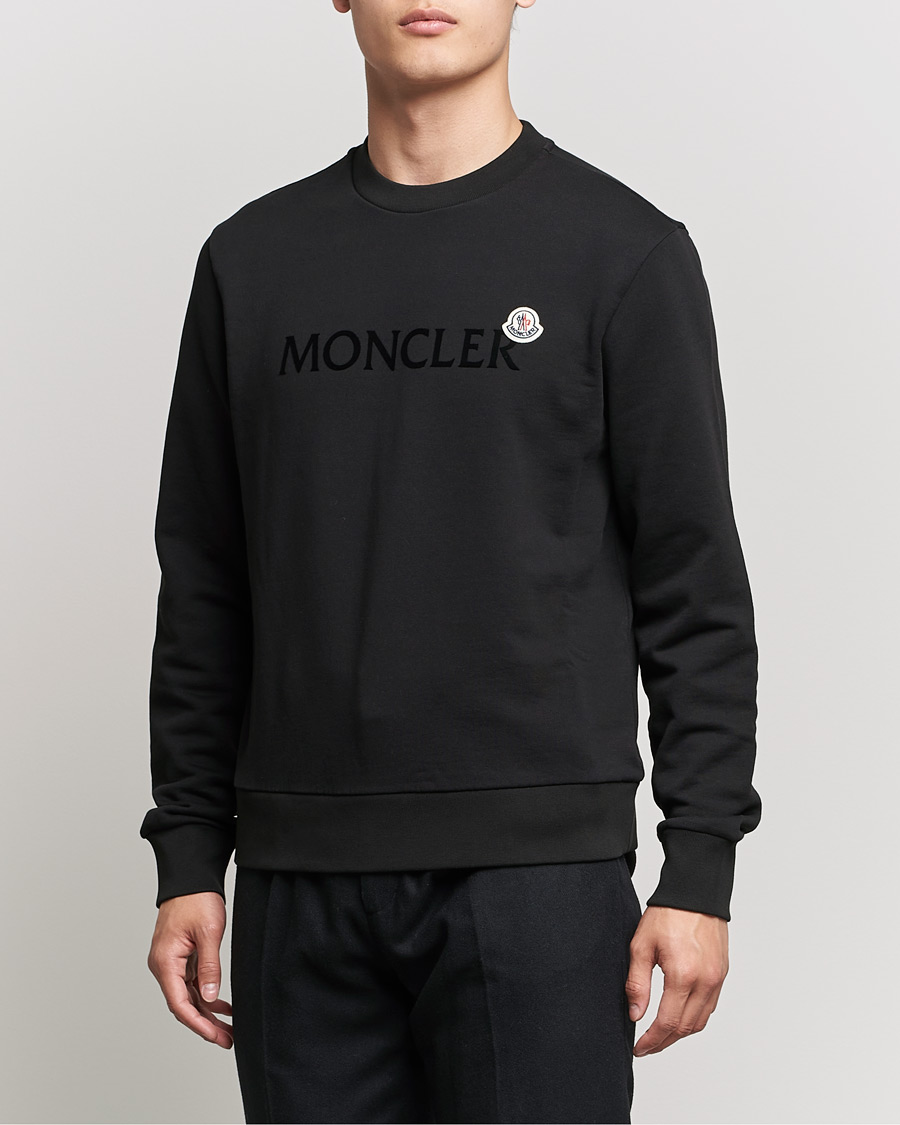 Herre | Gensere | Moncler | Logo Patch Sweatshirt Black
