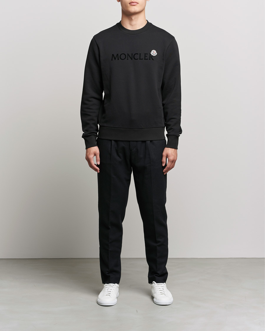 Herre | Gensere | Moncler | Logo Patch Sweatshirt Black