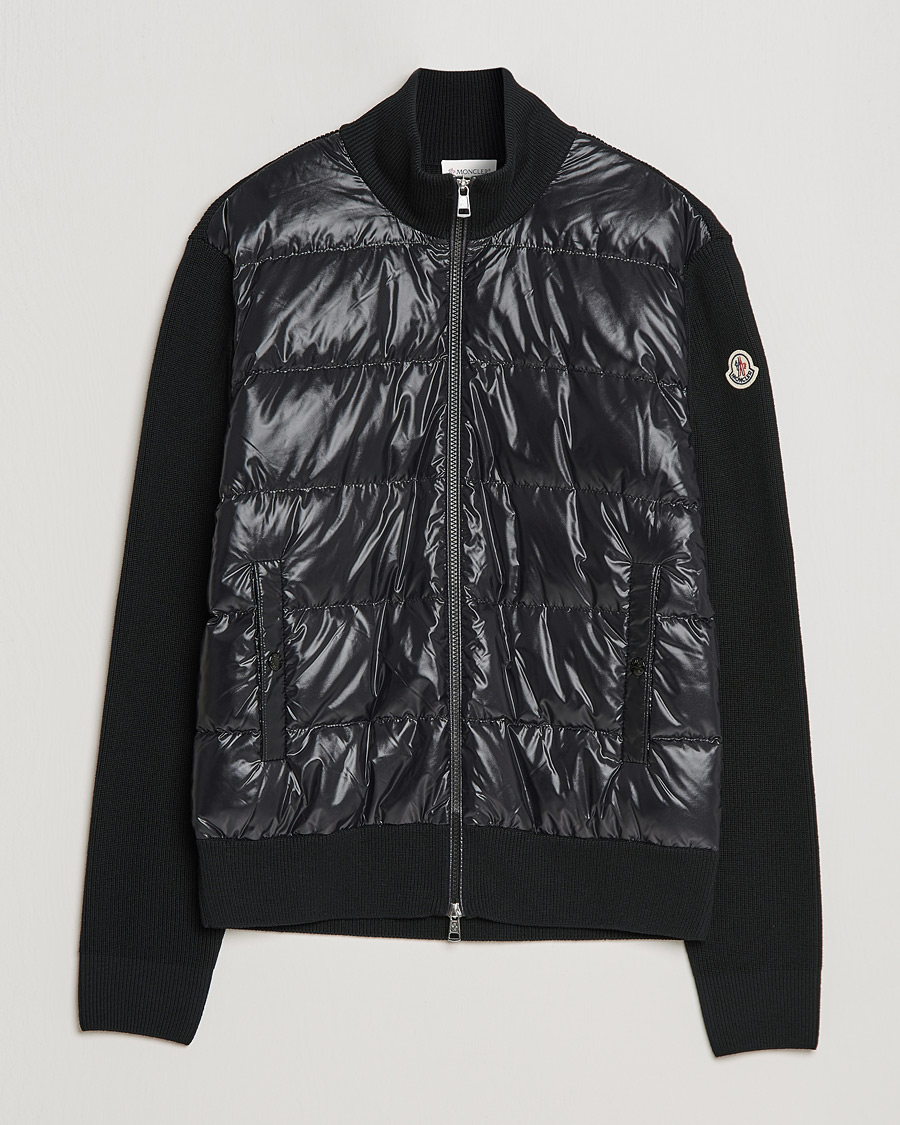 Herre | Gensere | Moncler | Zip Down Cardigan Black