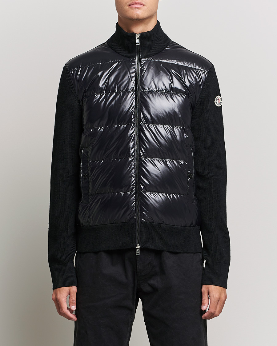 Herre | Gensere | Moncler | Zip Down Cardigan Black