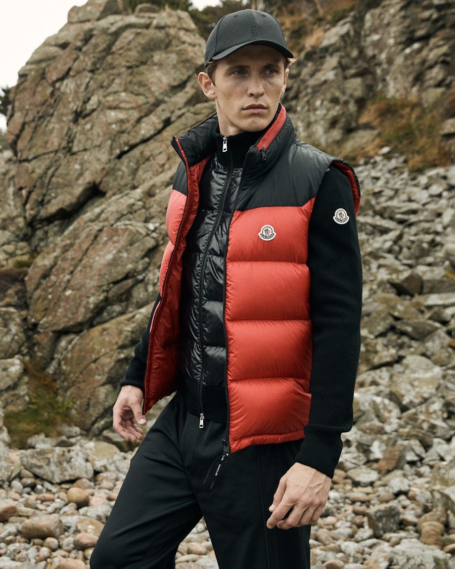 Herre | Gensere | Moncler | Zip Down Cardigan Black