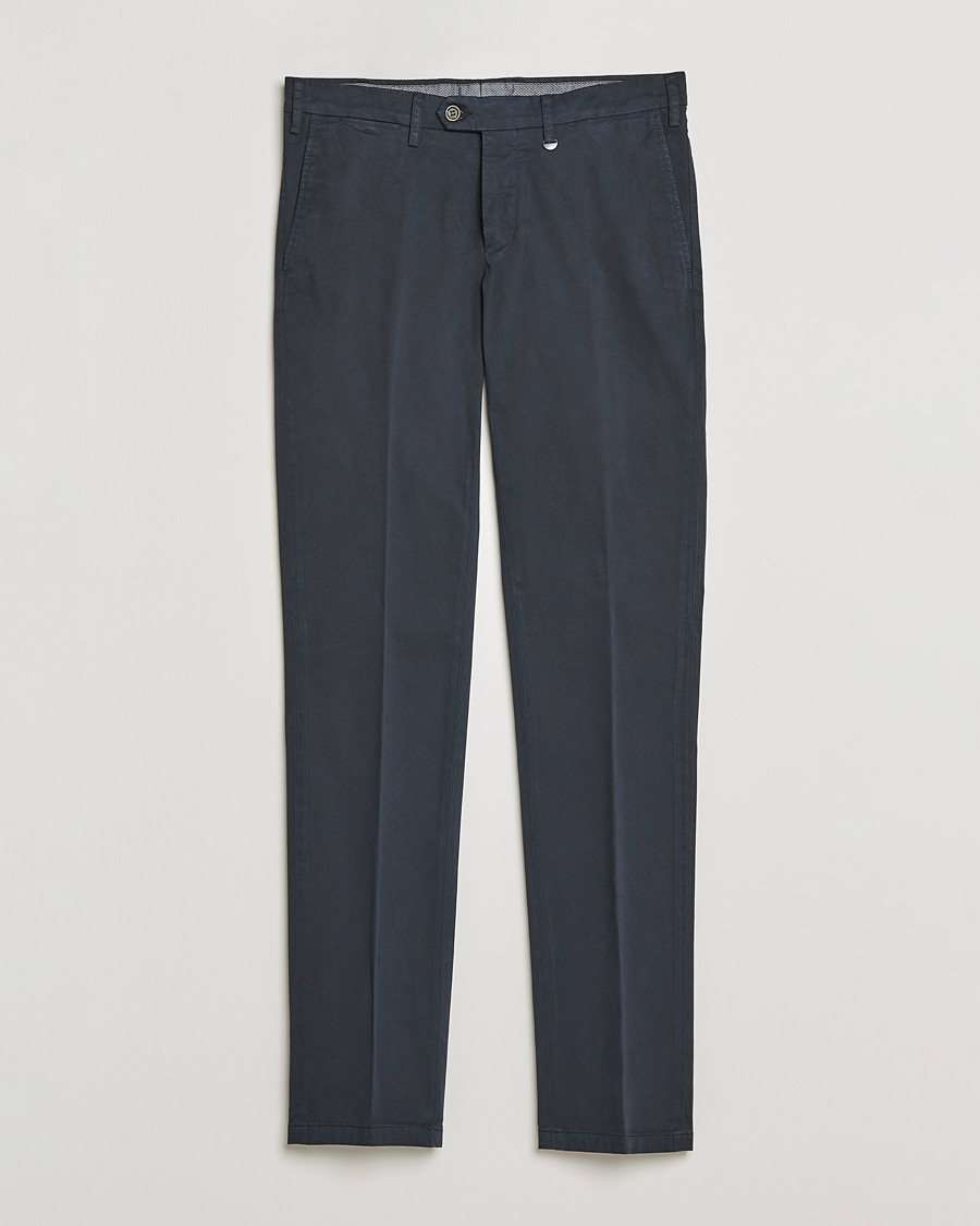 Herre | Canali | Canali | Slim Fit Stretch Chinos Navy