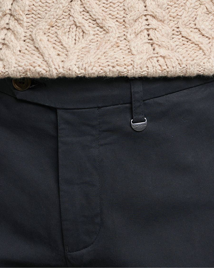 Herre | Bukser | Canali | Slim Fit Stretch Chinos Navy