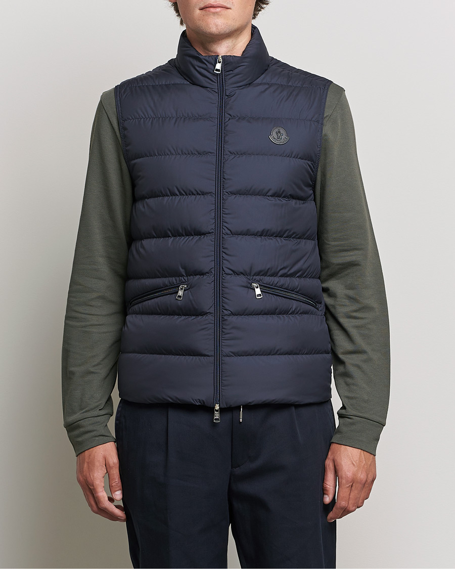 Herre | Jakker | Moncler | Treompan Down Gilet Navy