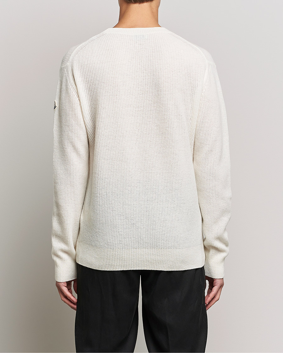Herre | Gensere | Moncler | Cashmere Crew Neck Sweater White