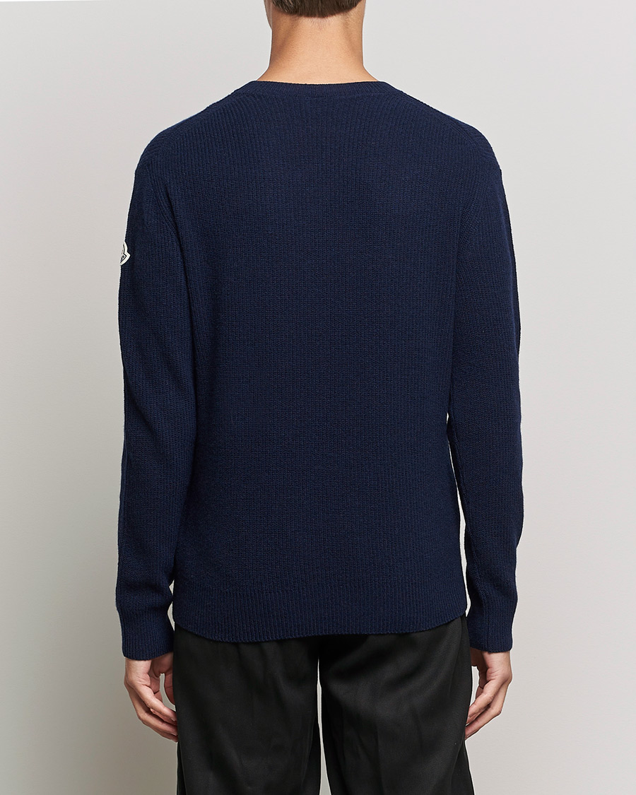 Herre | Gensere | Moncler | Cashmere Crew Neck Sweater Navy
