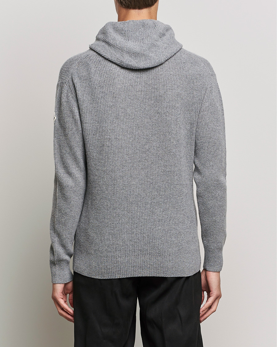 Herre | Gensere | Moncler | Cashmere Hoodie Grey Melange