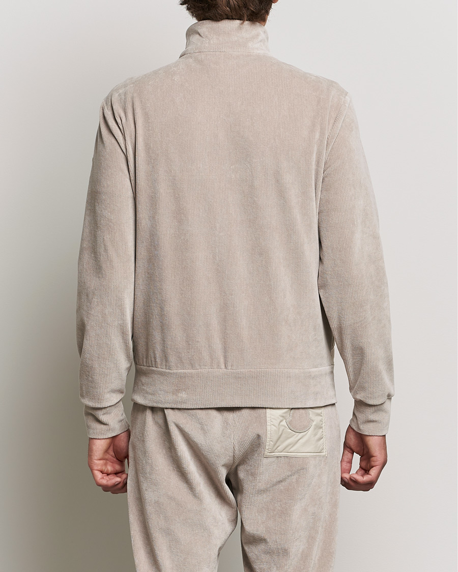 Herre | Gensere | Moncler | Corduroy Zip Cardigan Light Beige