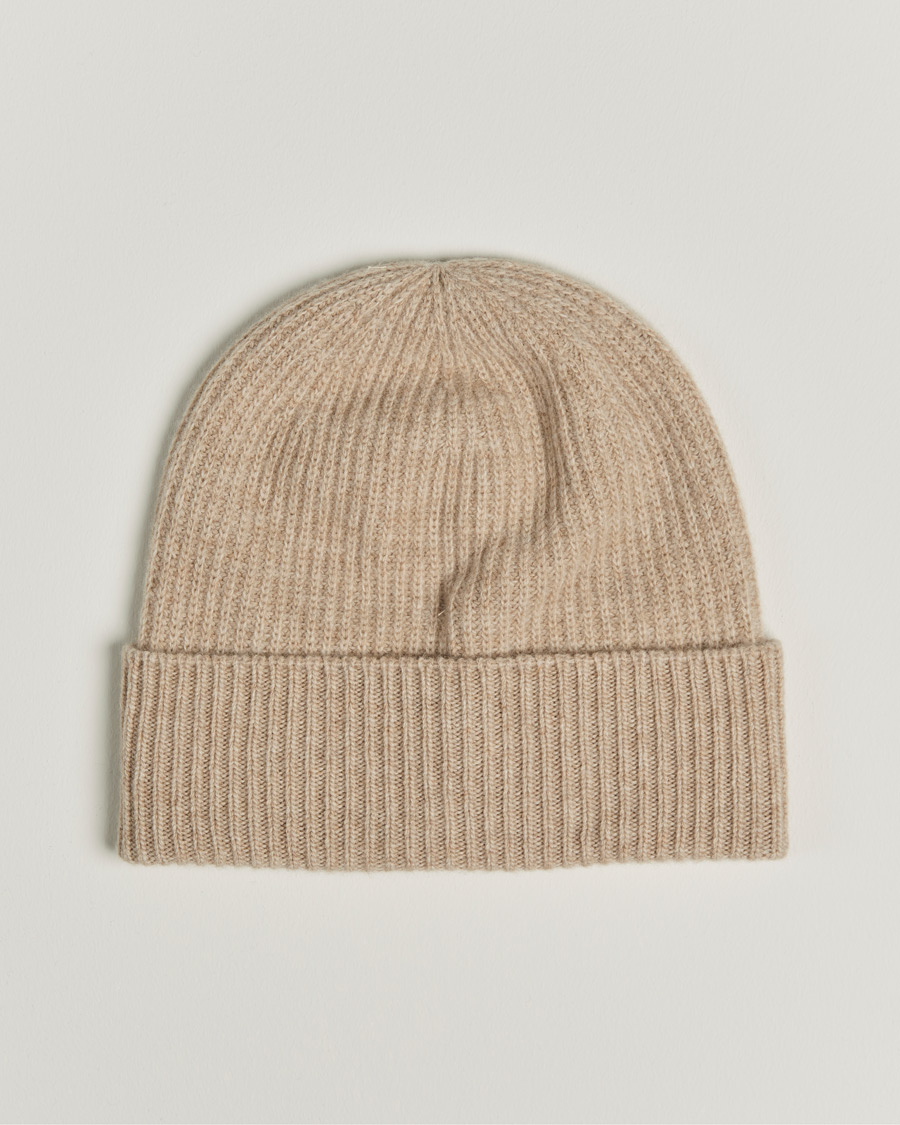 Herre | Moncler Cashmere Beanie Beige | Moncler | Cashmere Beanie Beige