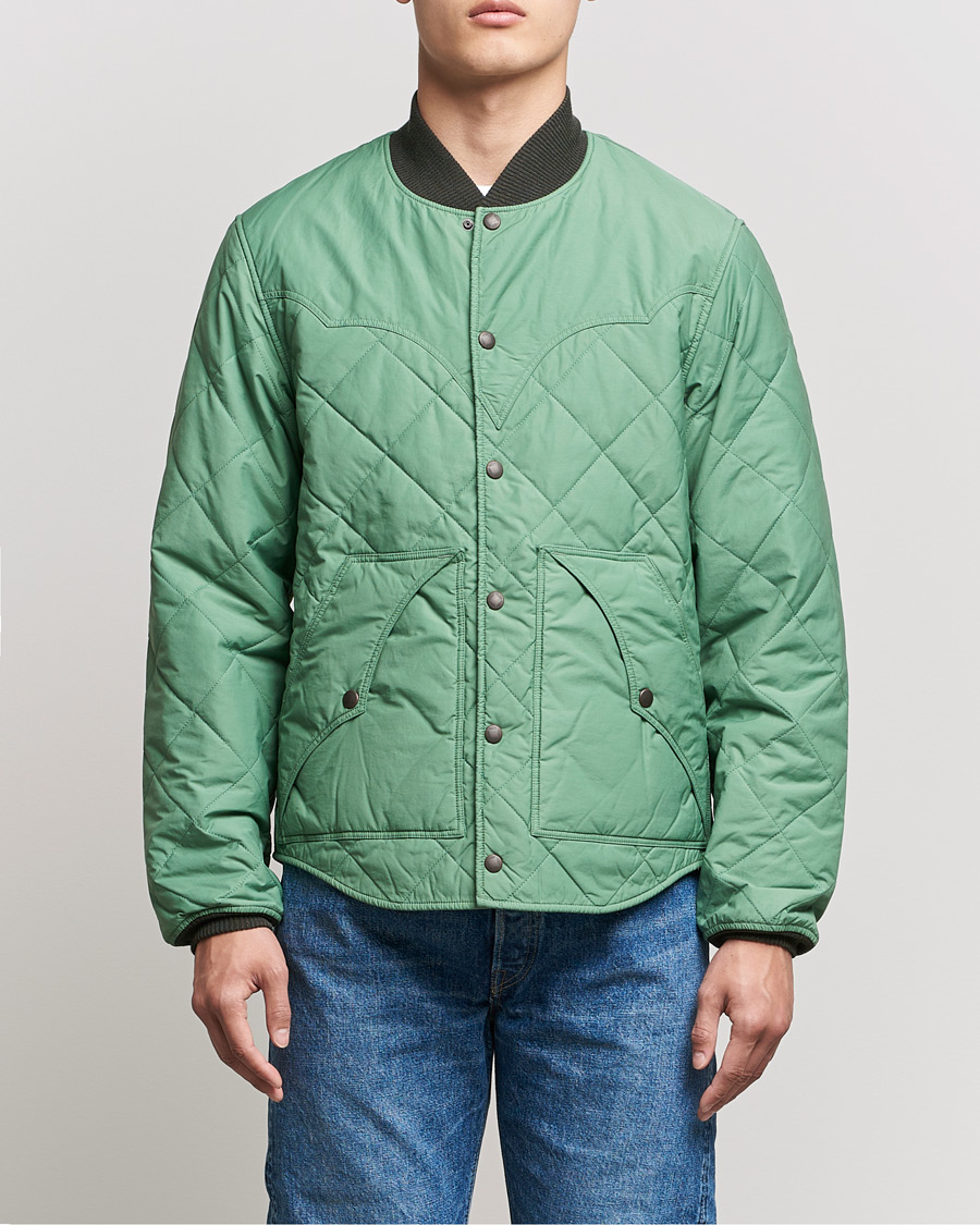 Herre | Jakker | RRL | Helston Quilted Jacket Vintage Turquoise