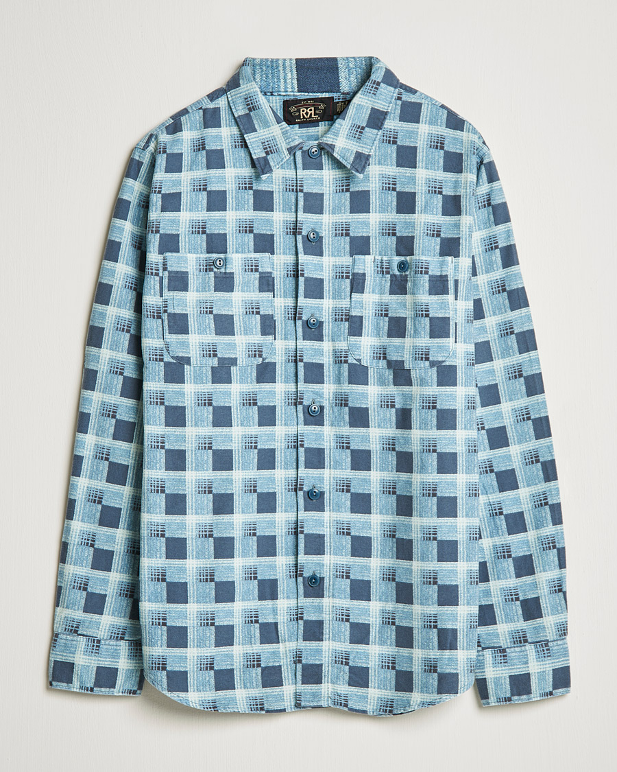 Herre | Skjorter | RRL | Universal Camp Shirt Blue Check