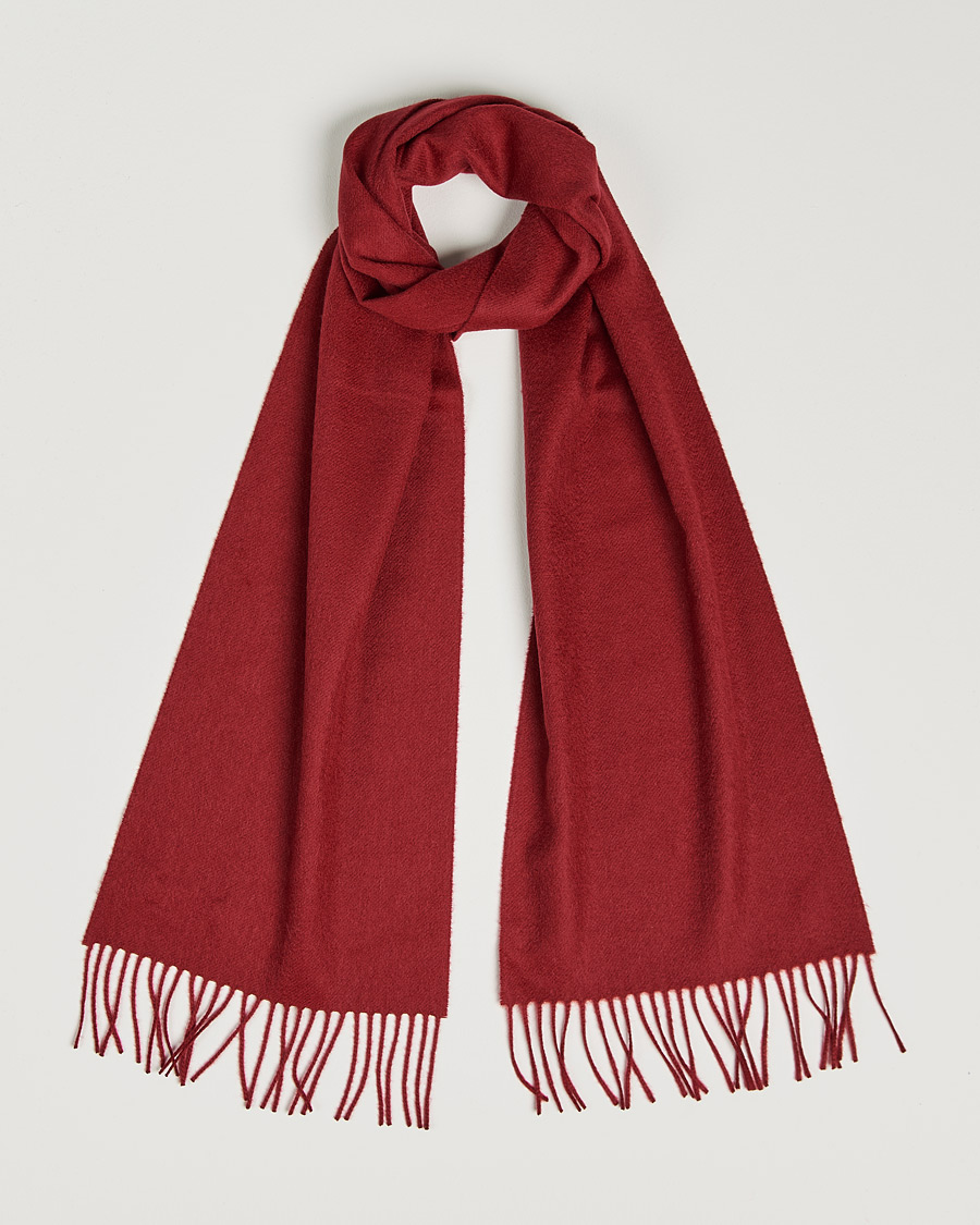 Herre | Johnstons of Elgin Cashmere Scarf Wine | Johnstons of Elgin | Cashmere Scarf Wine