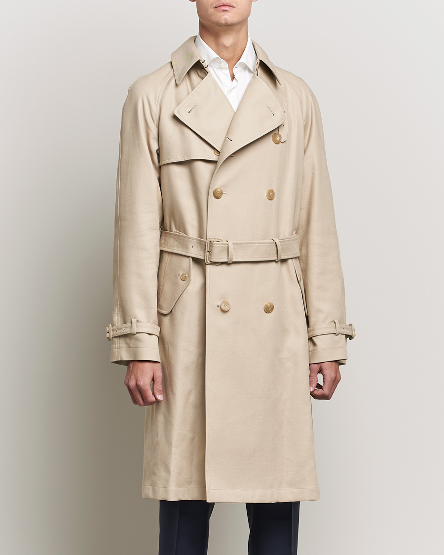 Herre | Jakker | Ralph Lauren Purple Label | Classic Trench Coat Khaki Stone