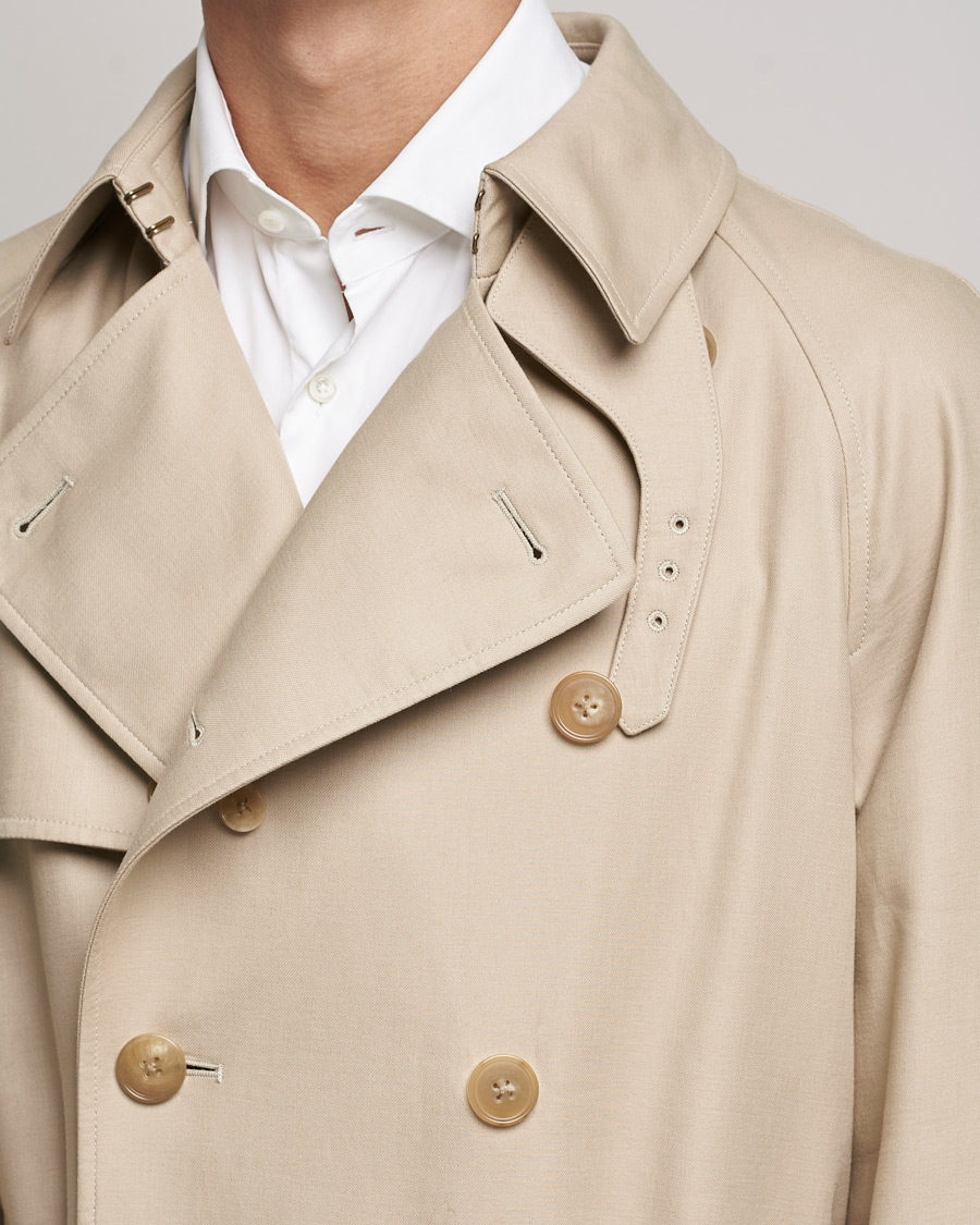 Herre | Jakker | Ralph Lauren Purple Label | Classic Trench Coat Khaki Stone