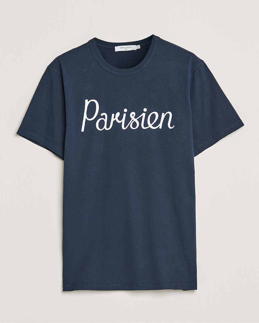 Herre | T-Shirts | Maison Kitsuné | Parisien Tee Navy