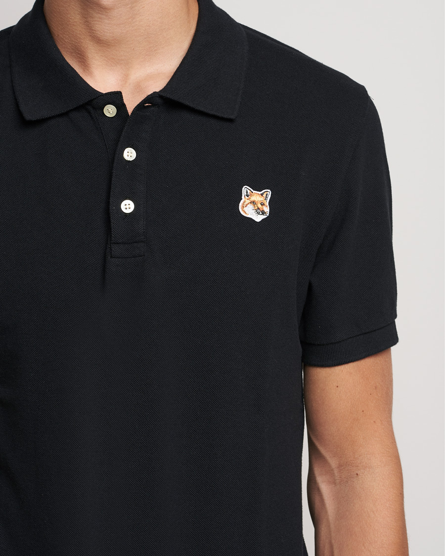 Herre | Pikéer | Maison Kitsuné | Fox Head Polo Black
