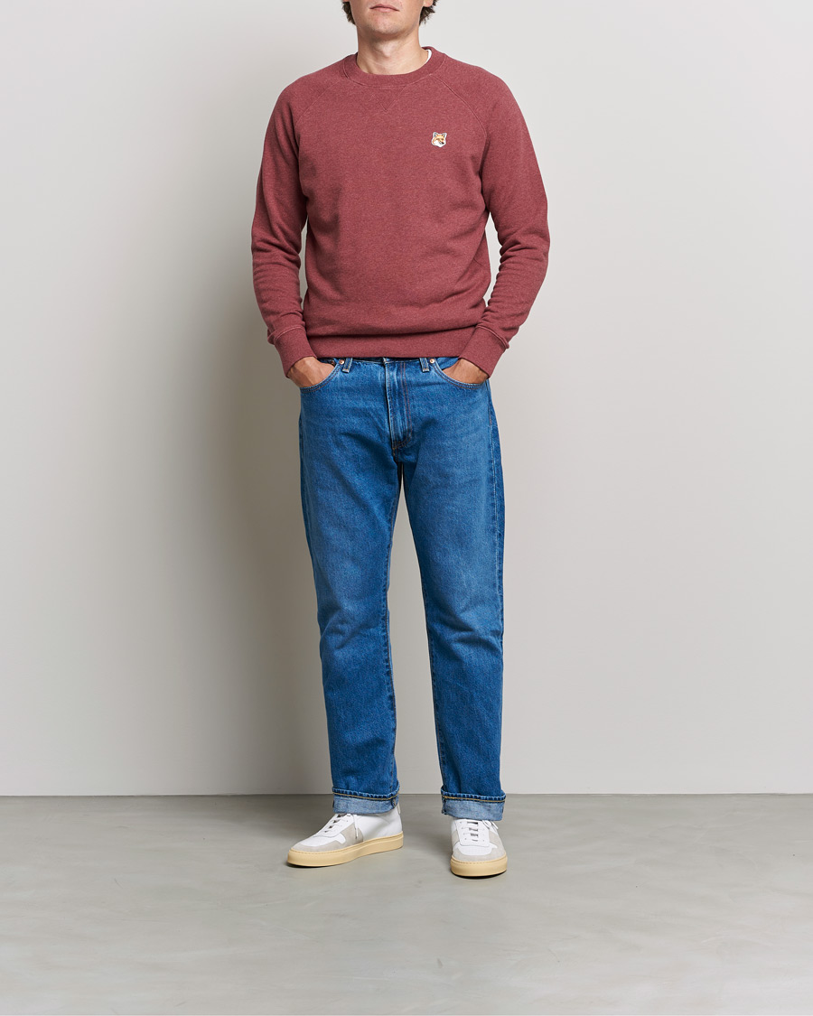 Herre | Gensere | Maison Kitsuné | Fox Head Sweatshirt Wine