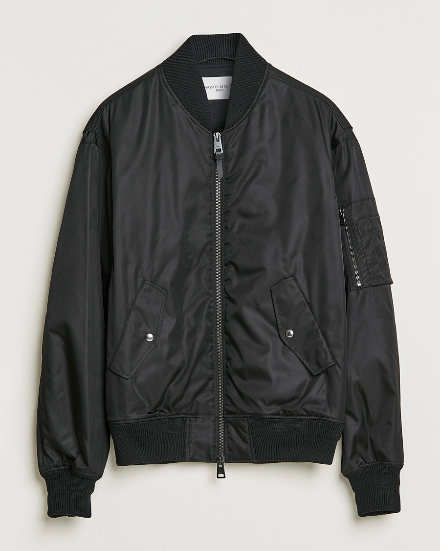 Herre | Jakker | Maison Kitsuné | Bomber Jacket Black