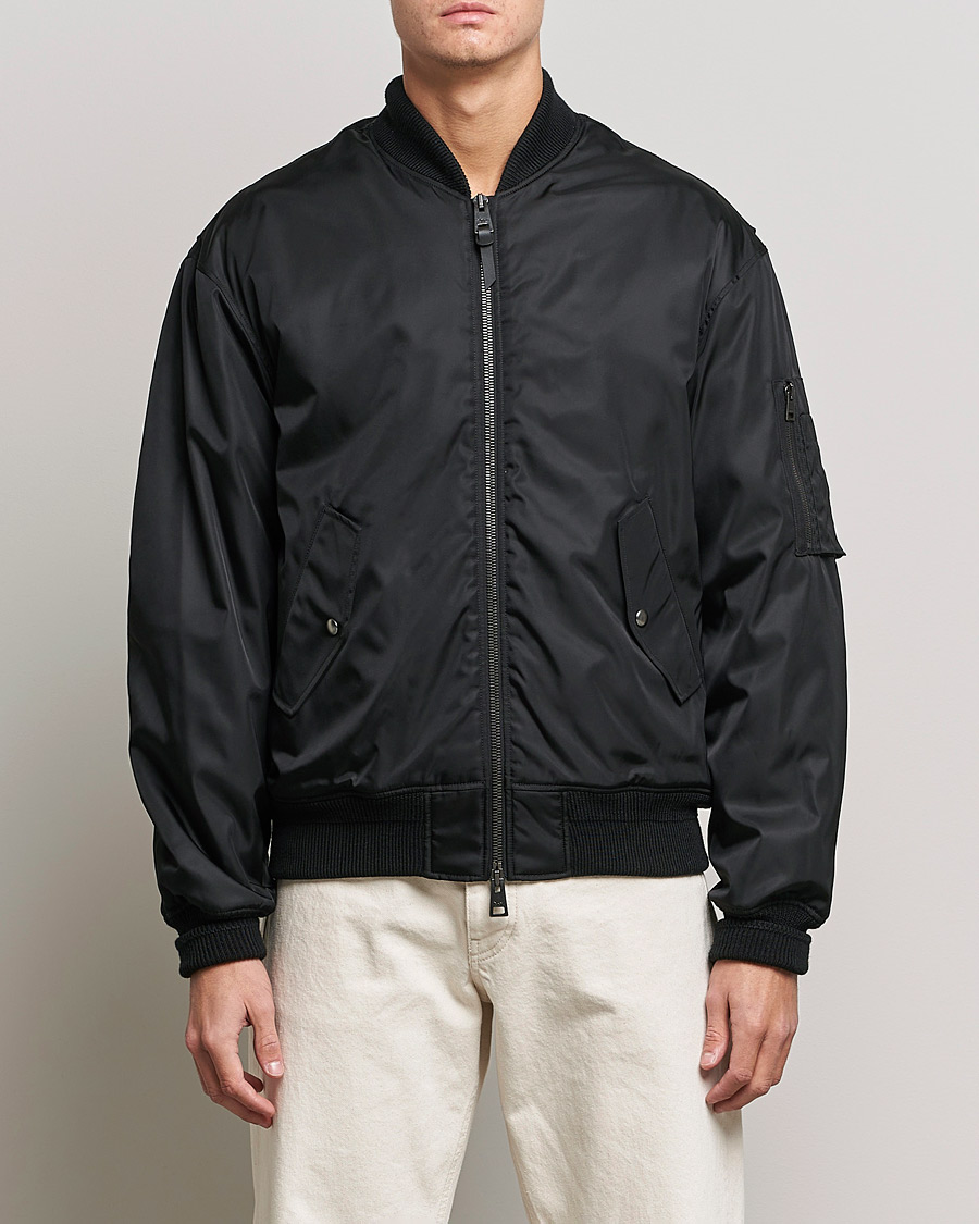 maison kitsune bomber jacket