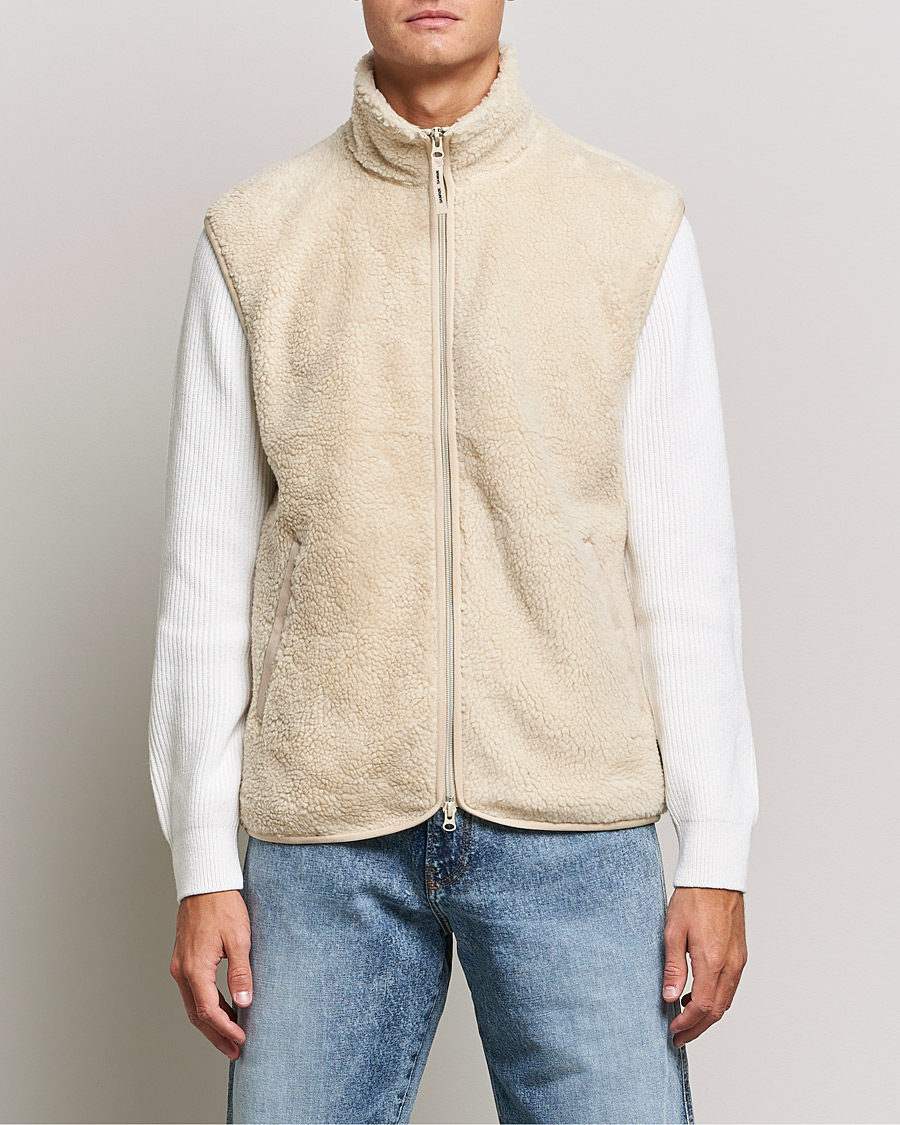 Herre | Gensere | Samsøe Samsøe | Samsøe & Samsøe Rune Fleece Vest Brown Rice