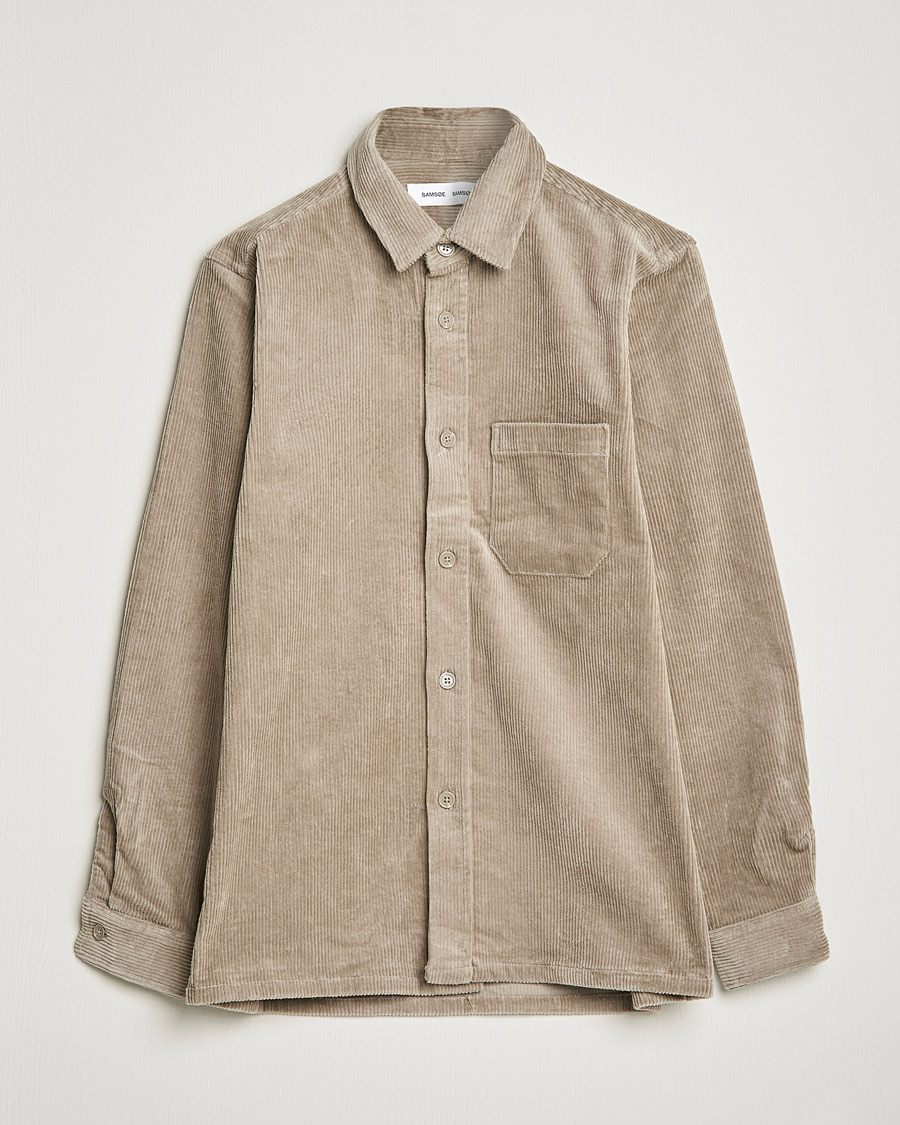 Herre | Skjorter | Samsøe Samsøe | Samsøe & Samsøe Waltones Corduroy Overshirt Winter Twig