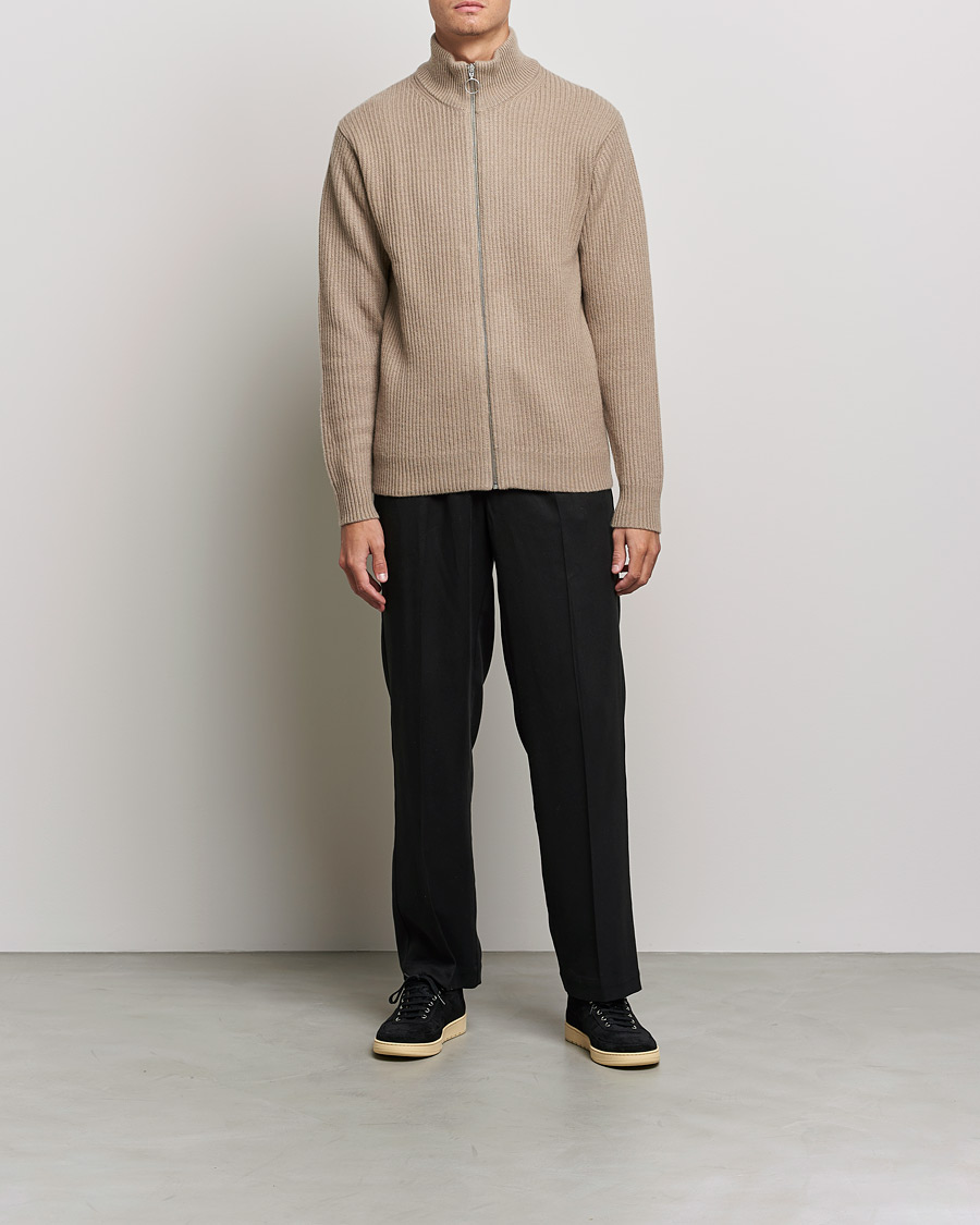 Herre | Gensere | Samsøe Samsøe | Samsøe & Samsøe Logan Heavy Kniited Zip Cardigan Winter Twig