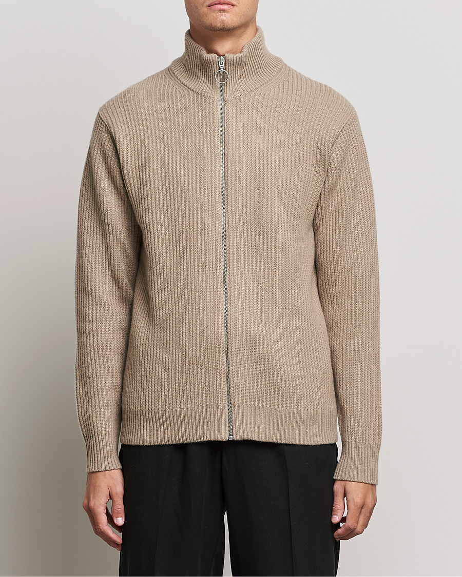Herre | Gensere | Samsøe Samsøe | Samsøe & Samsøe Logan Heavy Kniited Zip Cardigan Winter Twig