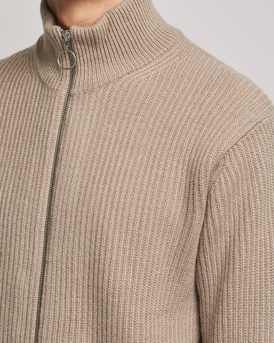 Herre | Gensere | Samsøe Samsøe | Samsøe & Samsøe Logan Heavy Kniited Zip Cardigan Winter Twig