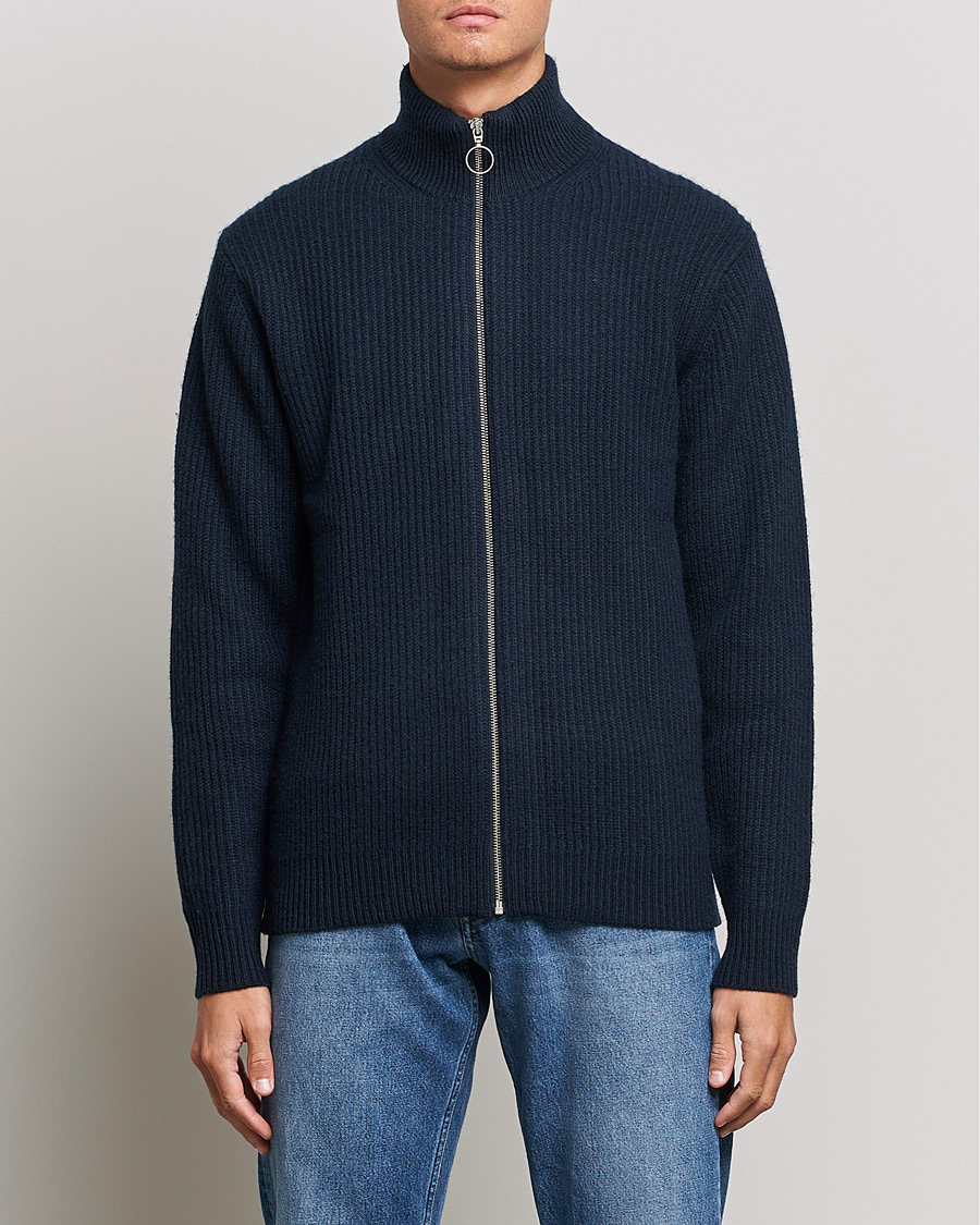 Herre | Gensere | Samsøe Samsøe | Samsøe & Samsøe Logan Heavy Kniited Zip Cardigan Salute