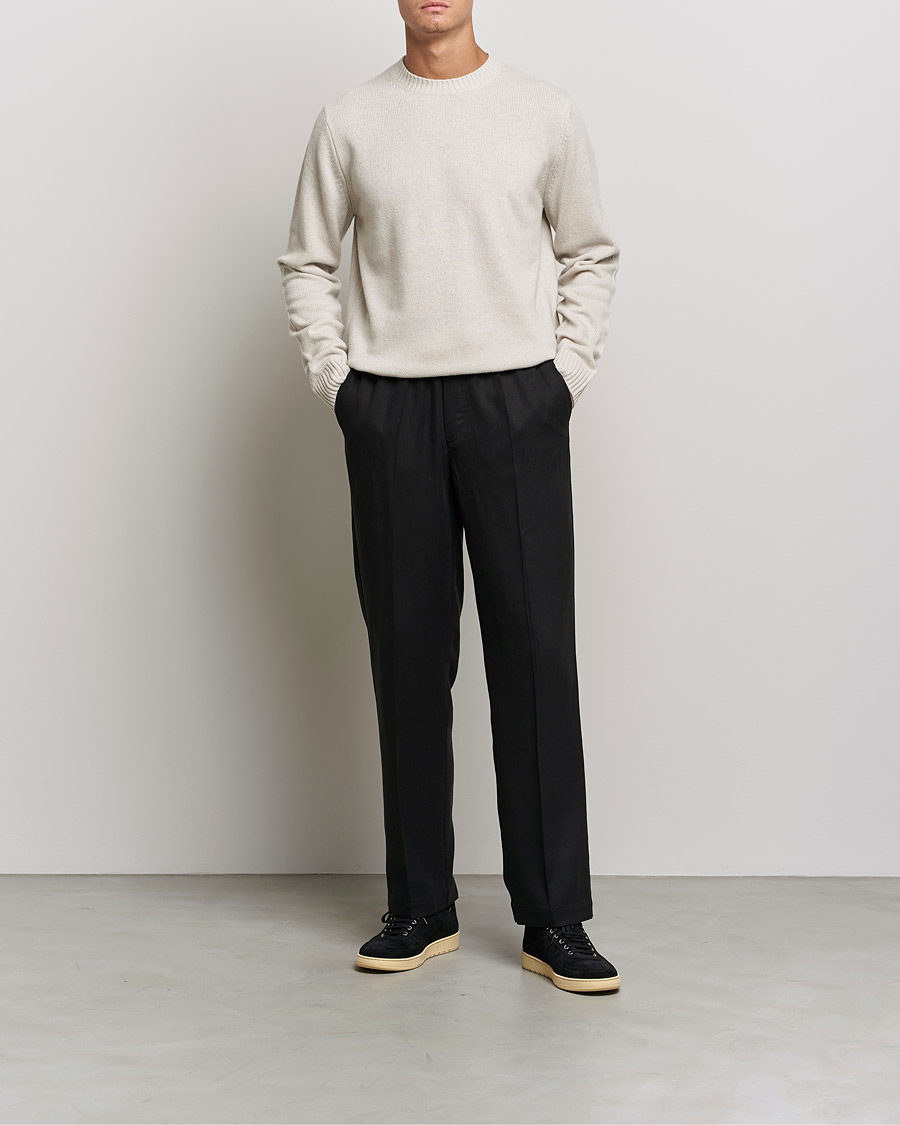 Herre | Gensere | Samsøe Samsøe | Samsøe & Samsøe Syllie Wool Crew Neck Oatmeal