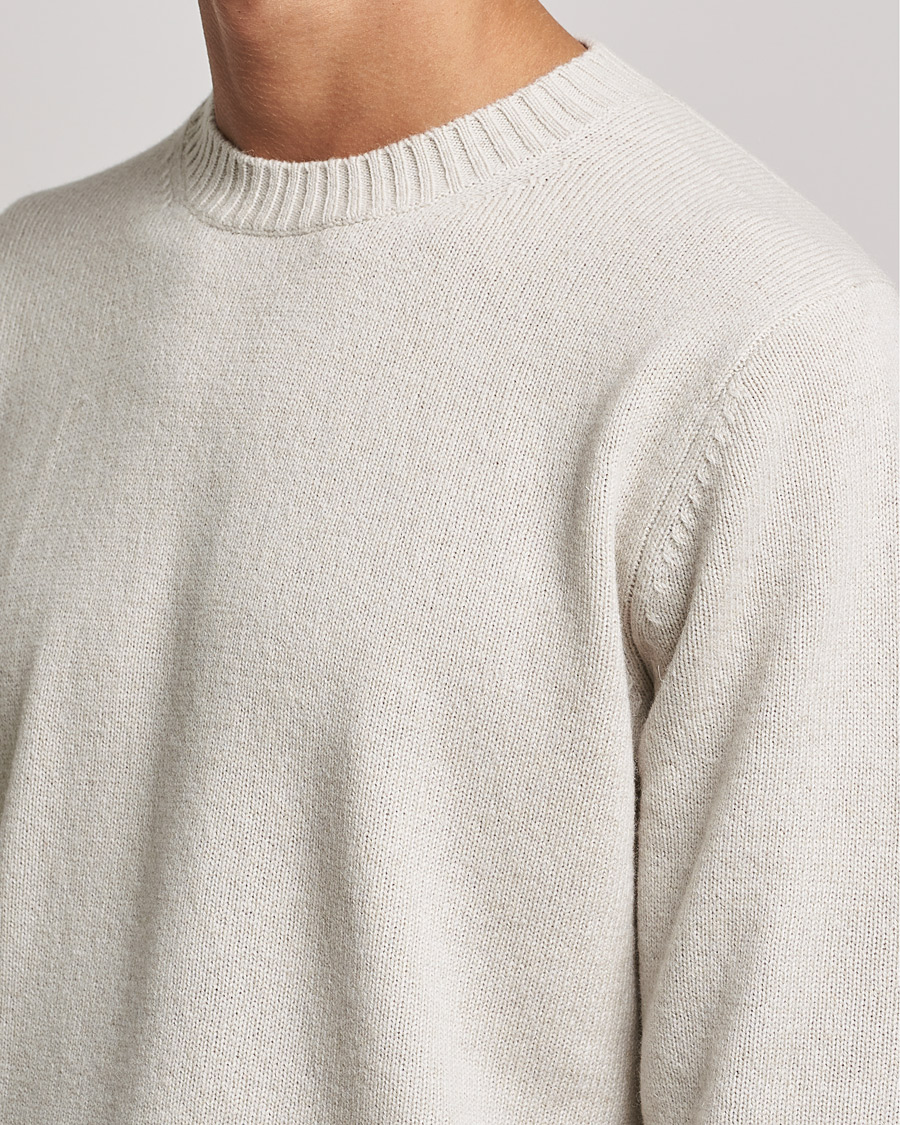 Herre | Gensere | Samsøe Samsøe | Samsøe & Samsøe Syllie Wool Crew Neck Oatmeal