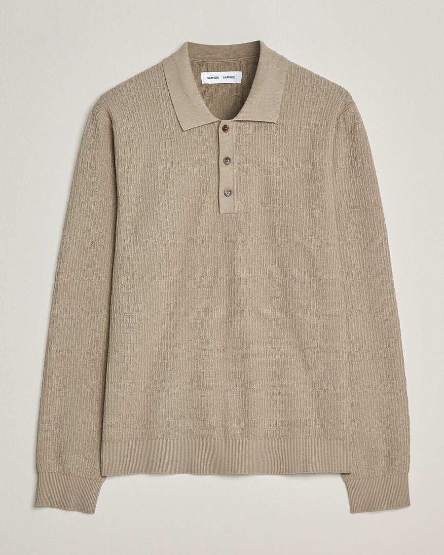 Herre | Gensere | Samsøe Samsøe | Samsøe & Samsøe Joey Knitted Polo Winter Twig