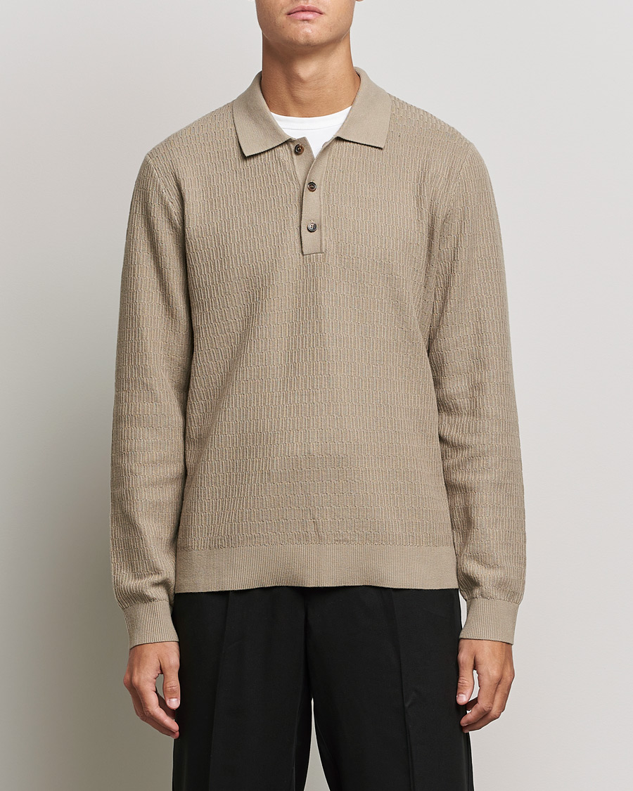 Herre | Gensere | Samsøe Samsøe | Samsøe & Samsøe Joey Knitted Polo Winter Twig
