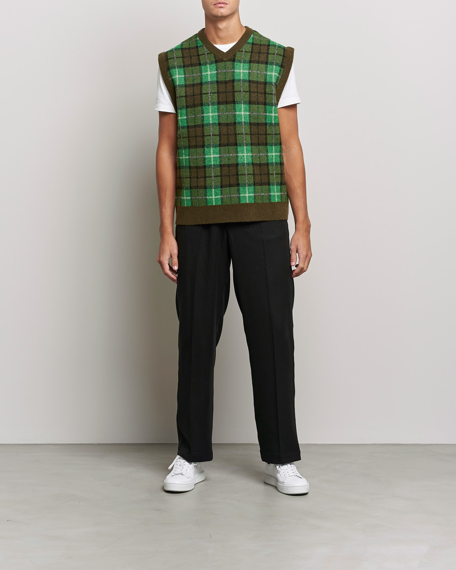 Herre | Gensere | Samsøe Samsøe | Samsøe & Samsøe James Fine Merino Knitted Vest Medium Green