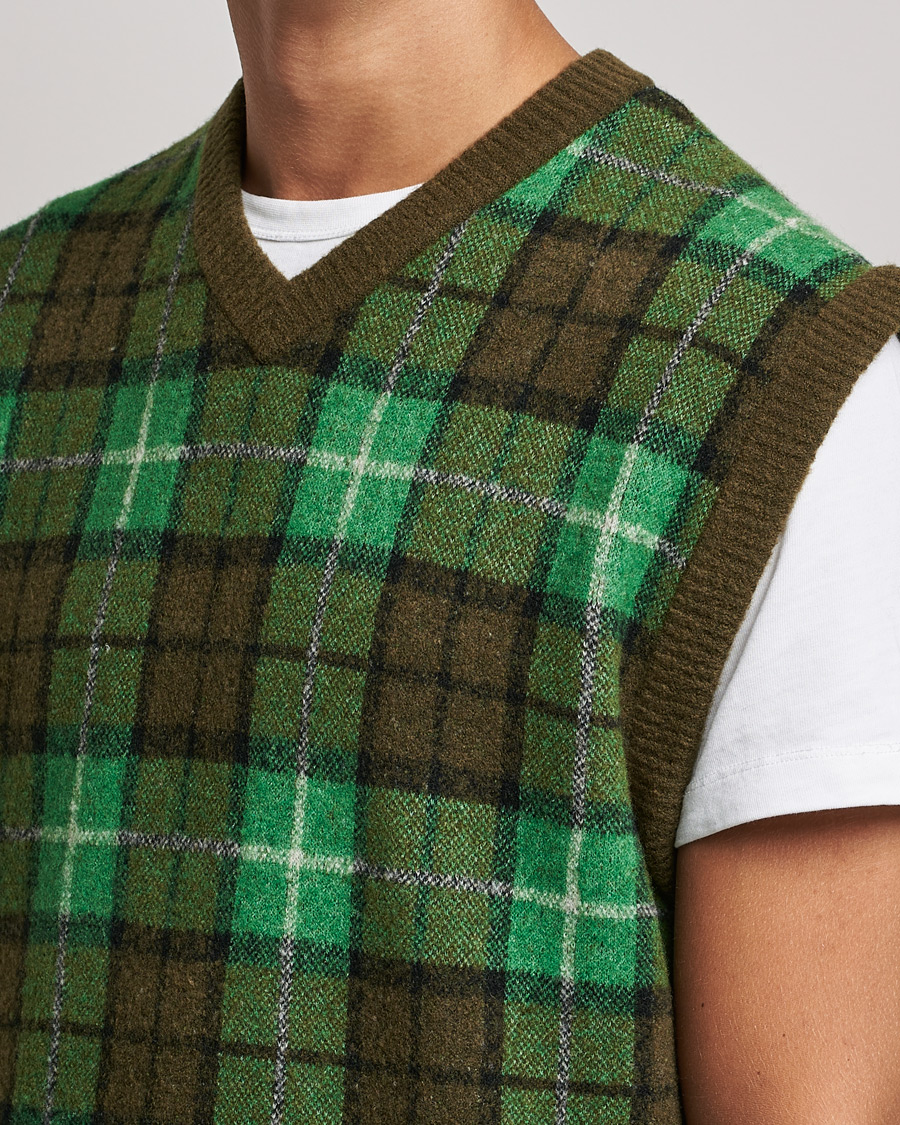 Herre | Gensere | Samsøe Samsøe | Samsøe & Samsøe James Fine Merino Knitted Vest Medium Green