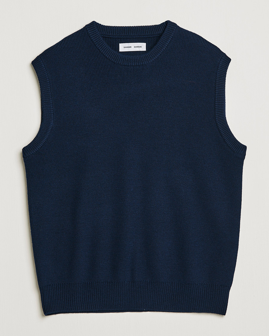 Herre | Gensere | Samsøe Samsøe | Samsøe & Samsøe Jack Wool Knitted Vest Salute