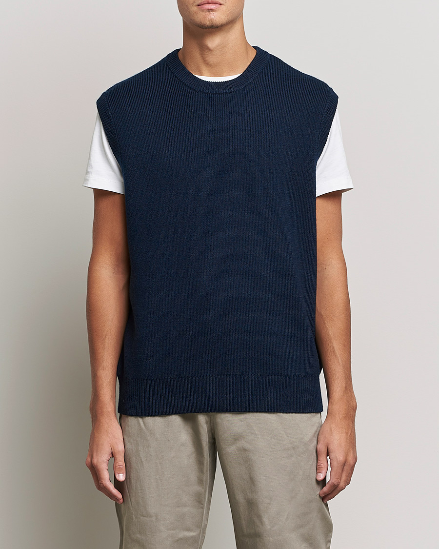 Herre | Gensere | Samsøe Samsøe | Samsøe & Samsøe Jack Wool Knitted Vest Salute