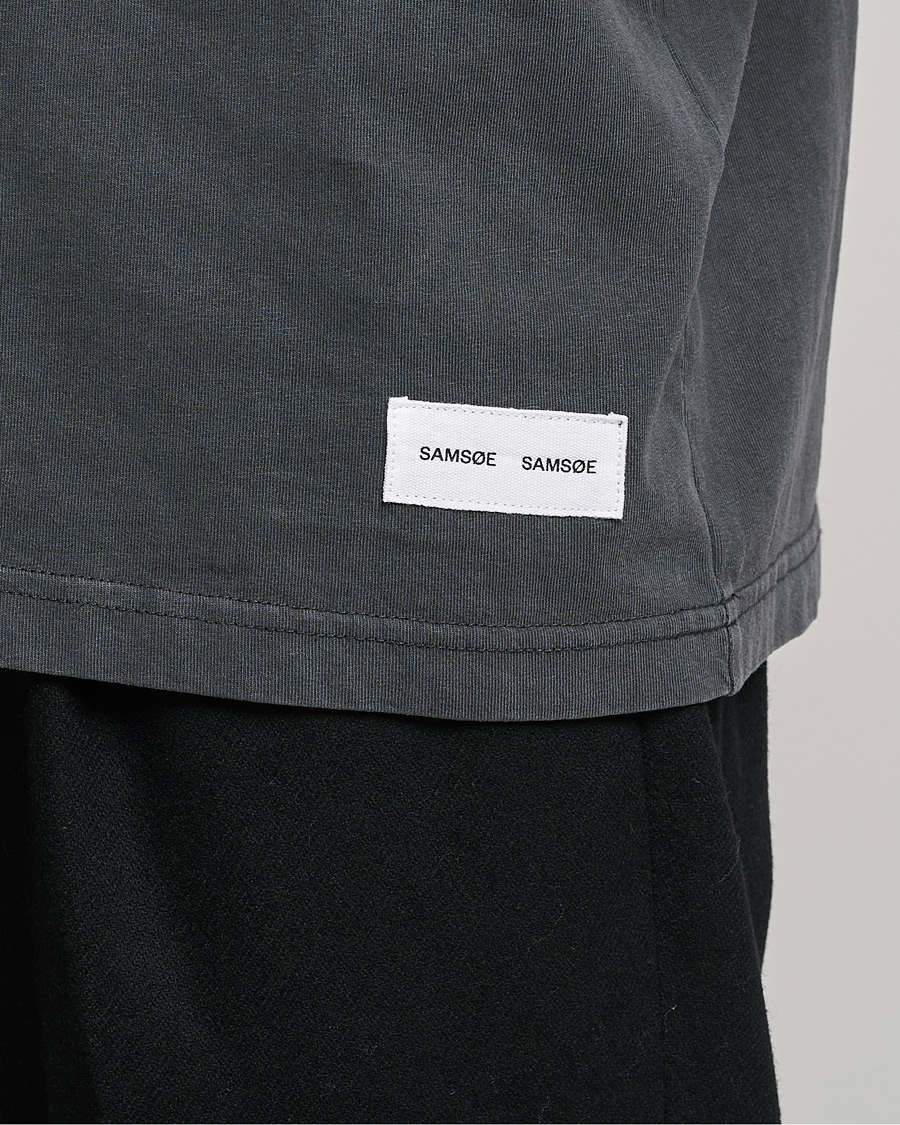 Herre | T-Shirts | Samsøe & Samsøe | Pigment Organic Cotton T-Shirt Black