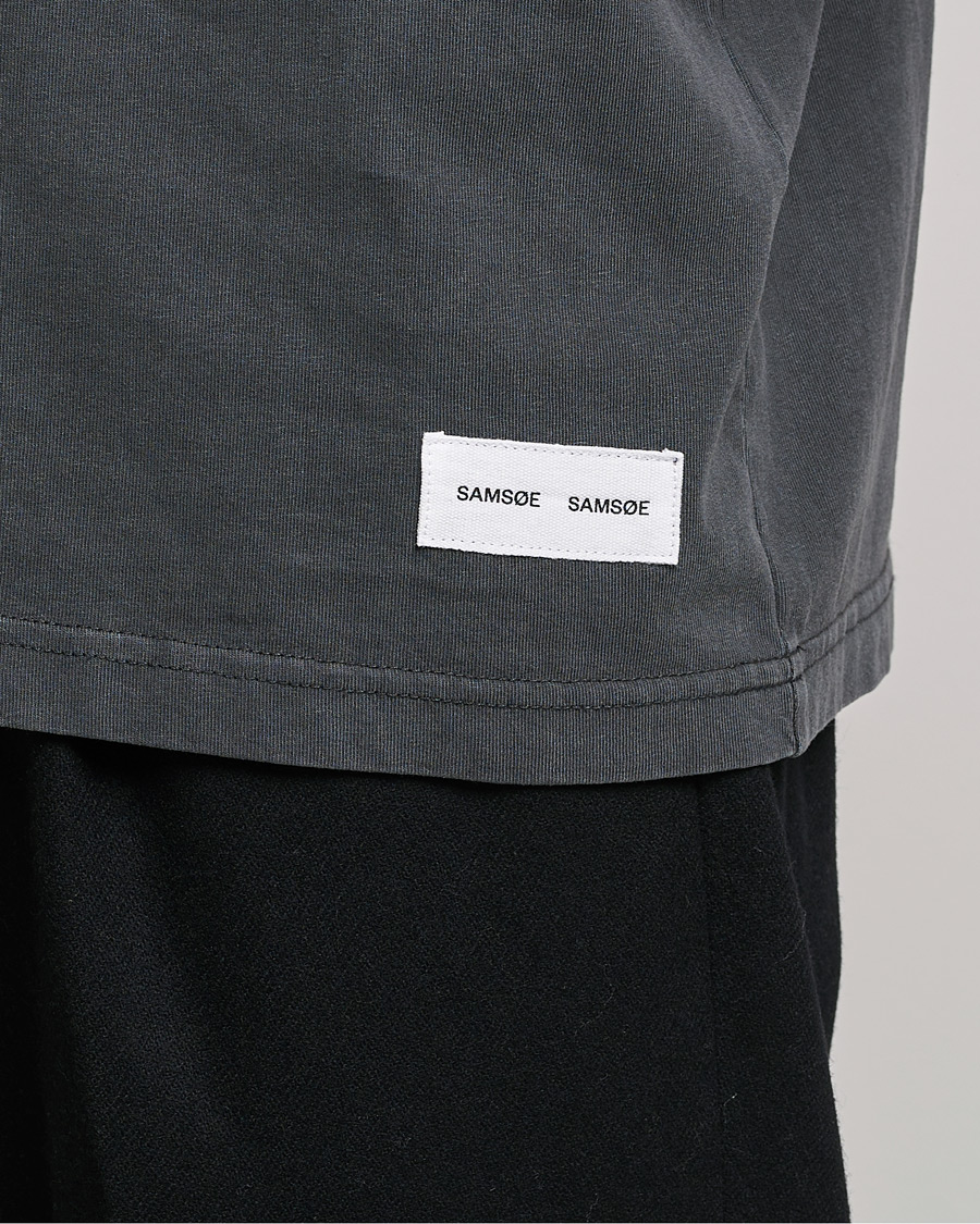 Herre | T-Shirts | Samsøe Samsøe | Samsøe & Samsøe Pigment Organic Cotton T-Shirt Black