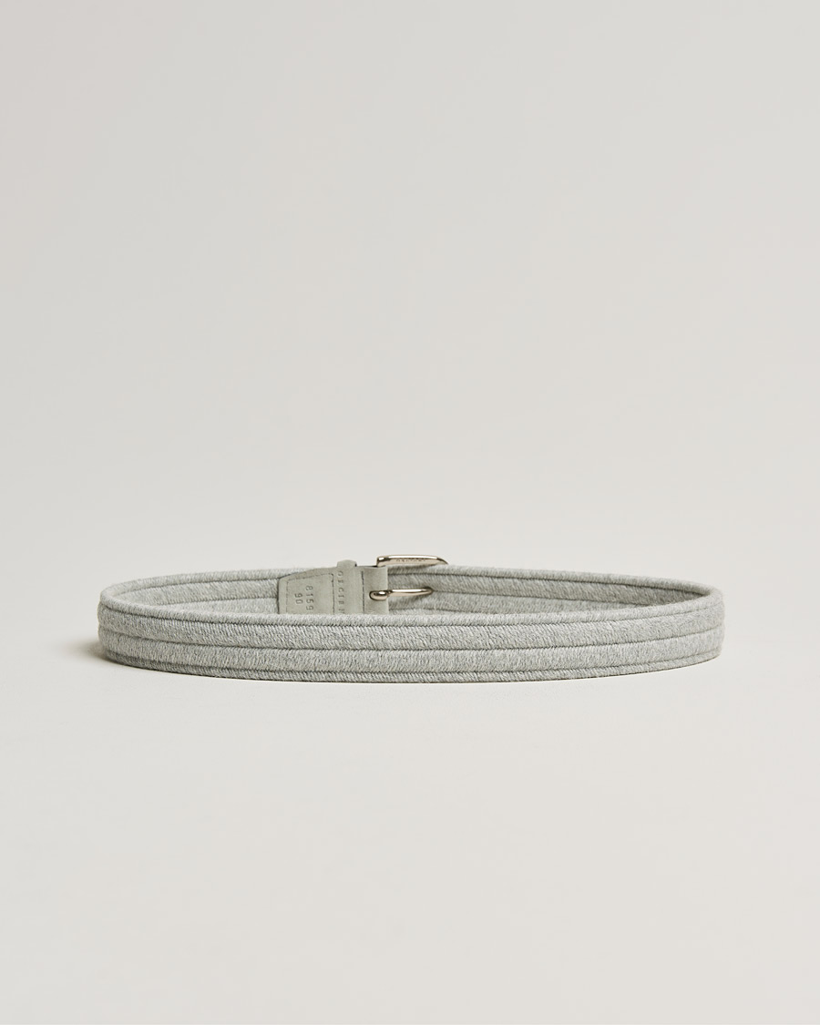 Herre | Orciani | Orciani | Elastic Wool Belt 3,5 cm Grey