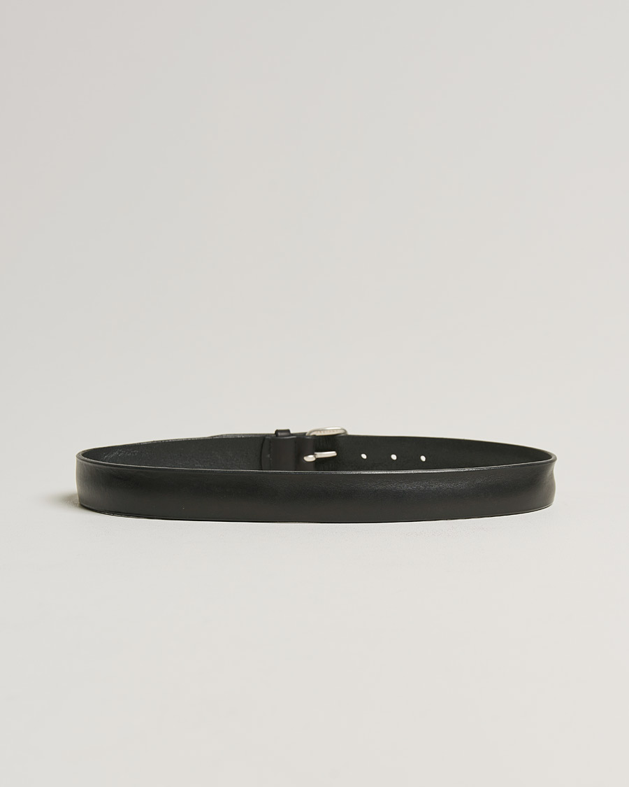 Herre | Orciani Vachetta Belt 3,5 cm Black | Orciani | Vachetta Belt 3,5 cm Black