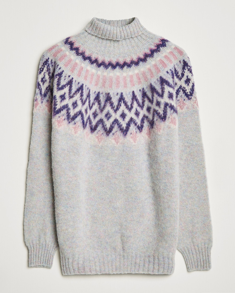 Herre | Gensere | Howlin' | Brushed Wool Fair Isle Roll Neck Galaxy