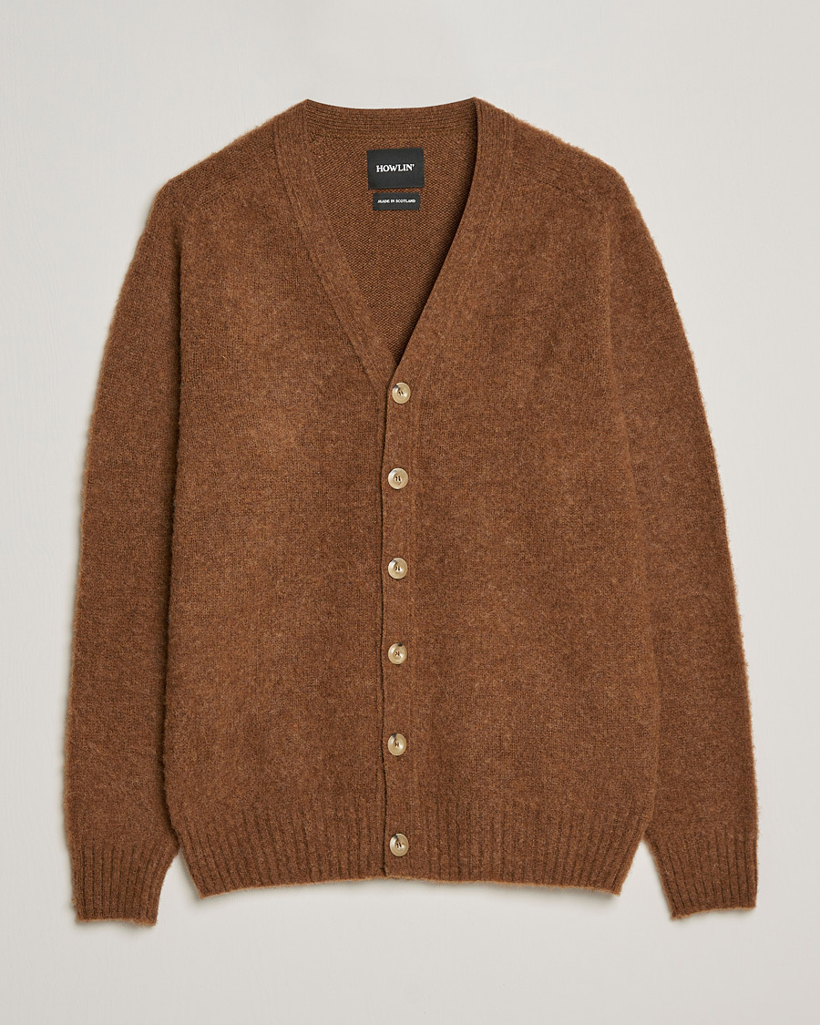 Herre | Gensere | Howlin' | Brushed Wool Cardigan Nuts
