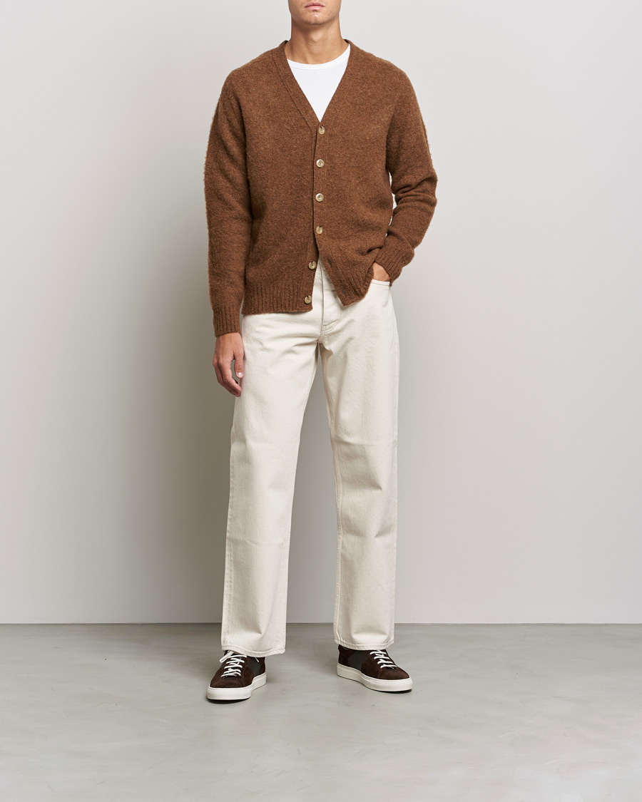 Herre | Gensere | Howlin' | Brushed Wool Cardigan Nuts