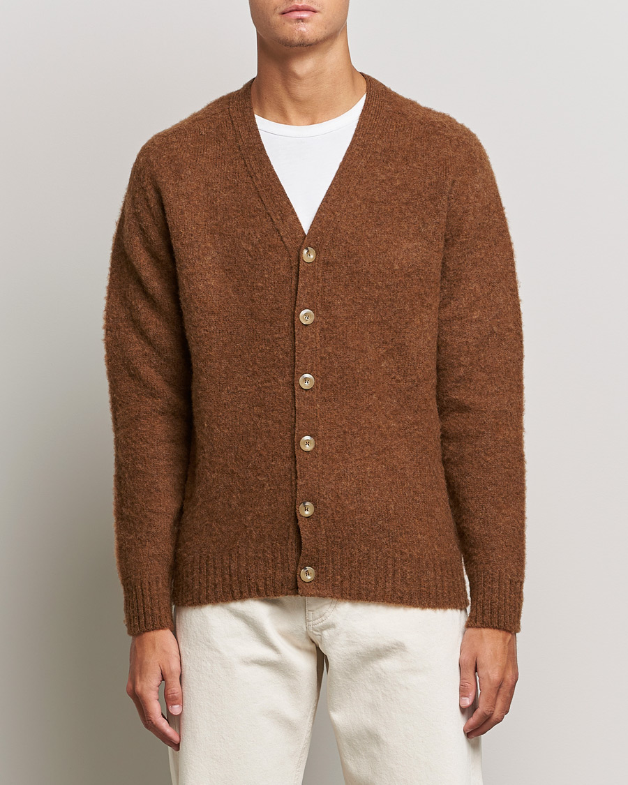 Herre | Gensere | Howlin' | Brushed Wool Cardigan Nuts