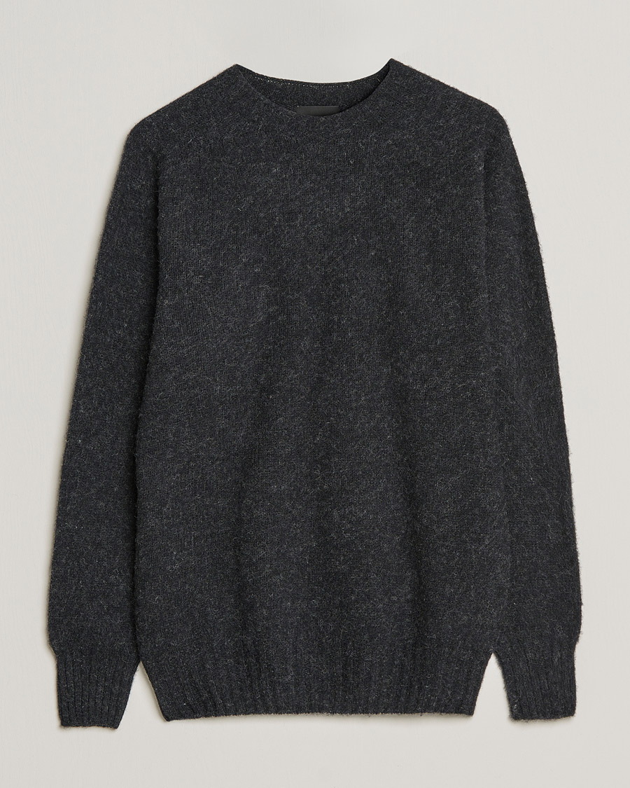 Herre | Gensere | Howlin' | Brushed Wool Sweater Charcoal