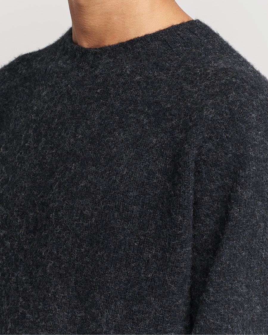 Herre | Gensere | Howlin' | Brushed Wool Sweater Charcoal