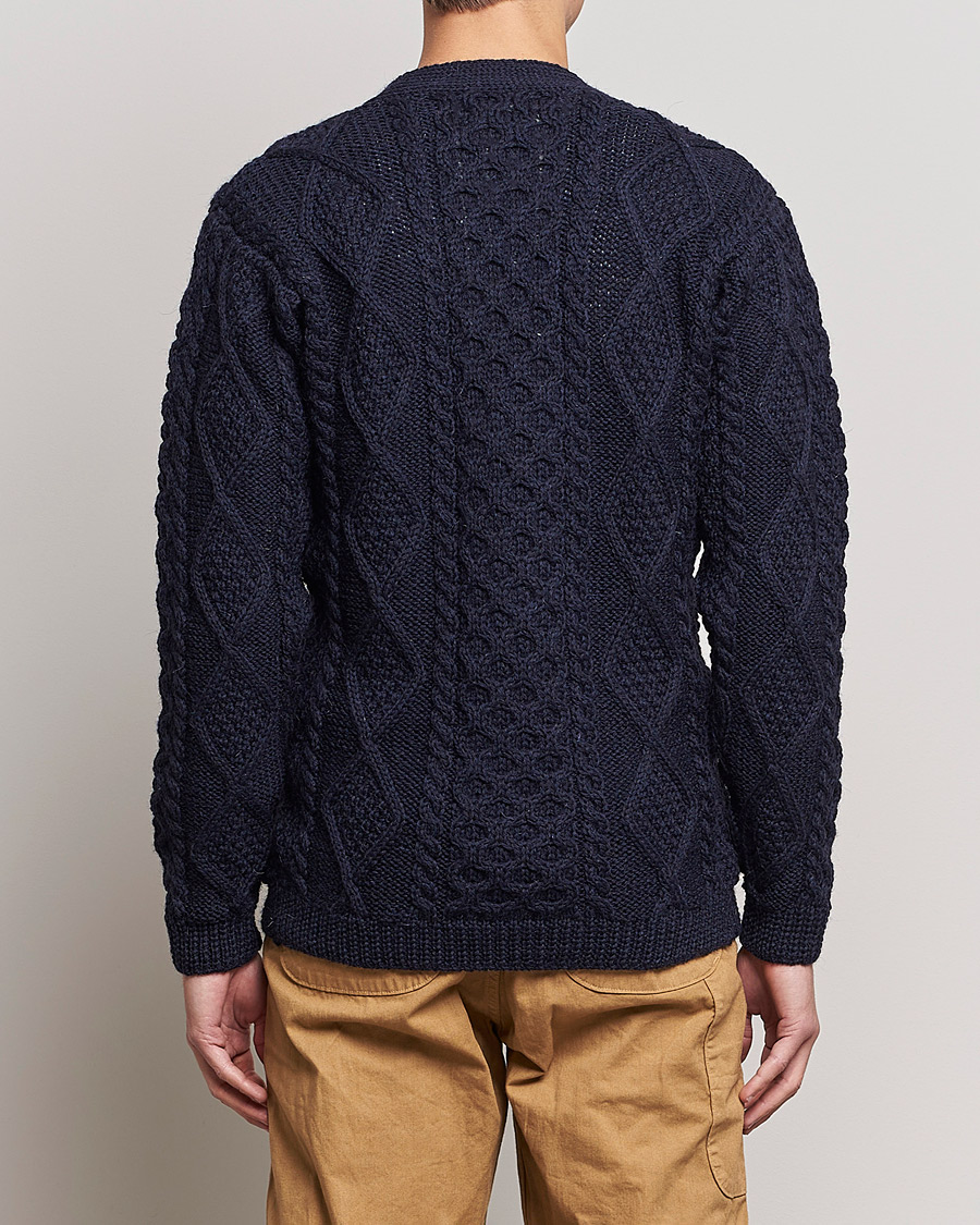 Herre | Gensere | Howlin' | Cable Knitted Wool Cardigan Navy