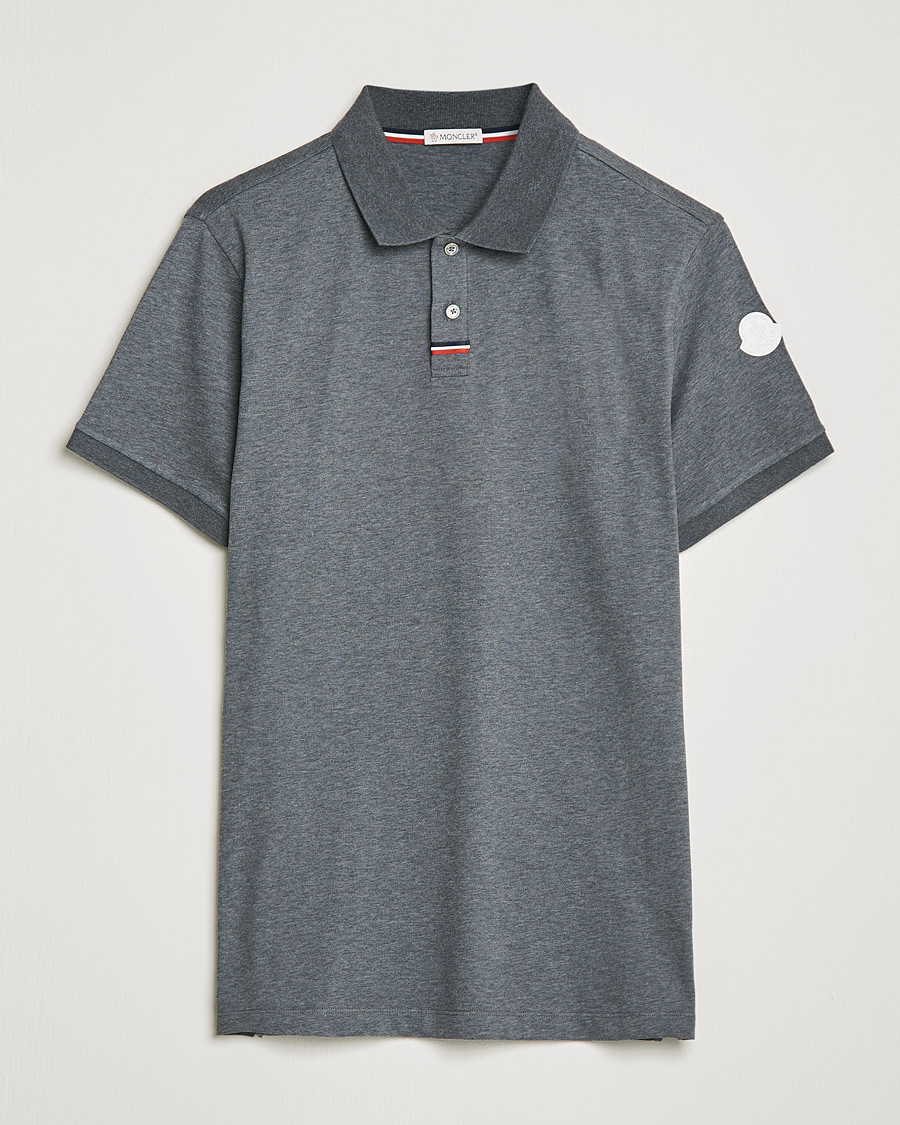 Herre | Pikéer | Moncler | Tricolore Rib Polo Black